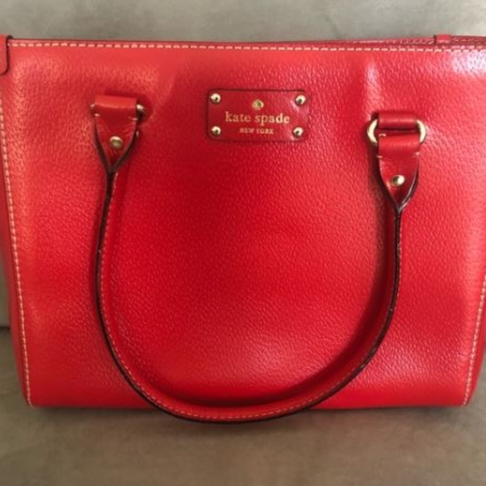 Kate Spade Red Tote and Wallet Set